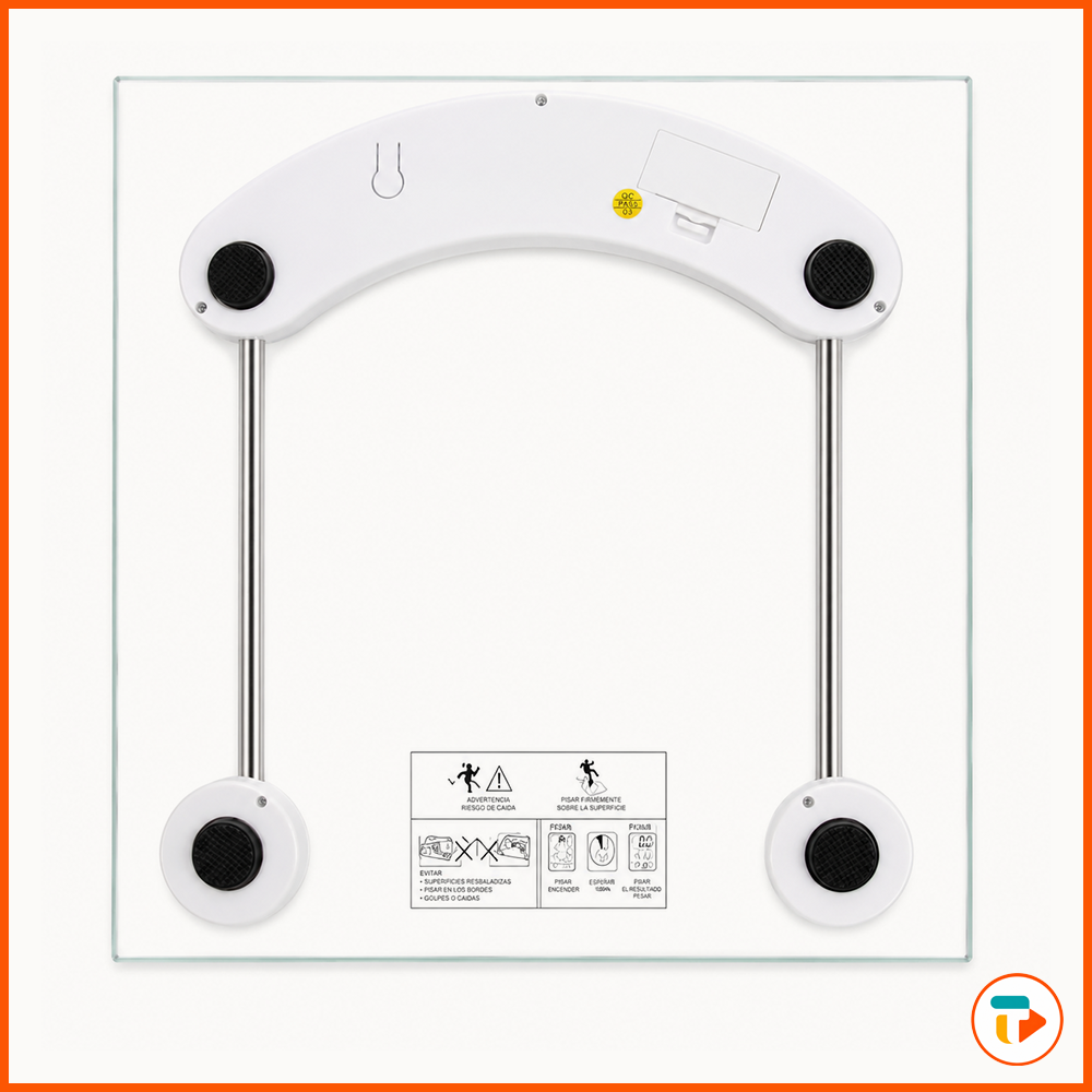 Balanza Digital de Baño 180 kg — Vidrio Templado TUNTUN