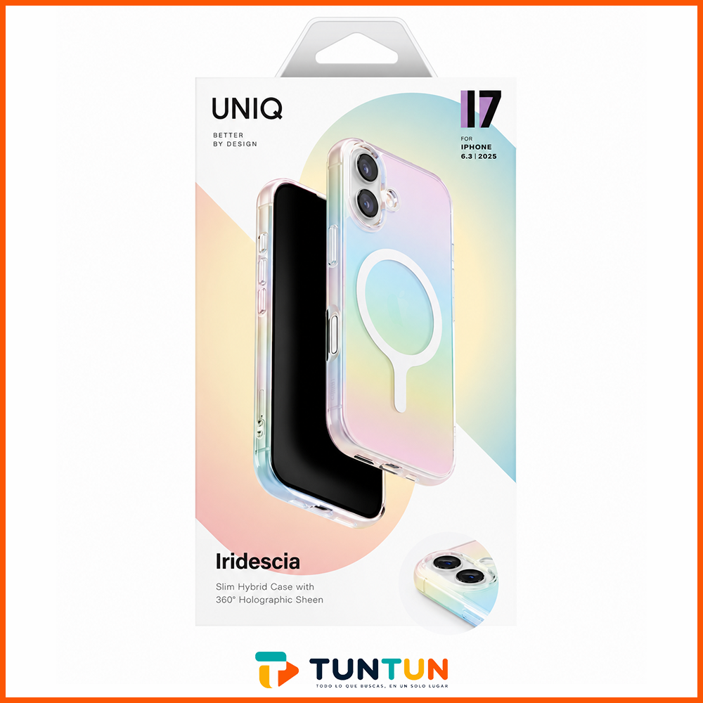 Carcasa UNIQ Iridescia Holográfica MagSafe iPhone 17