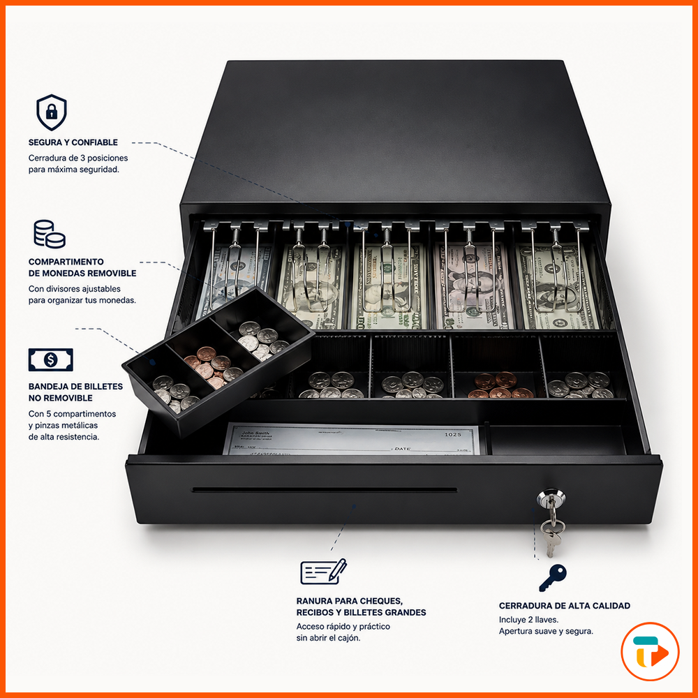 Caja Registradora / Gaveta de Dinero Electrónica TUNTUN