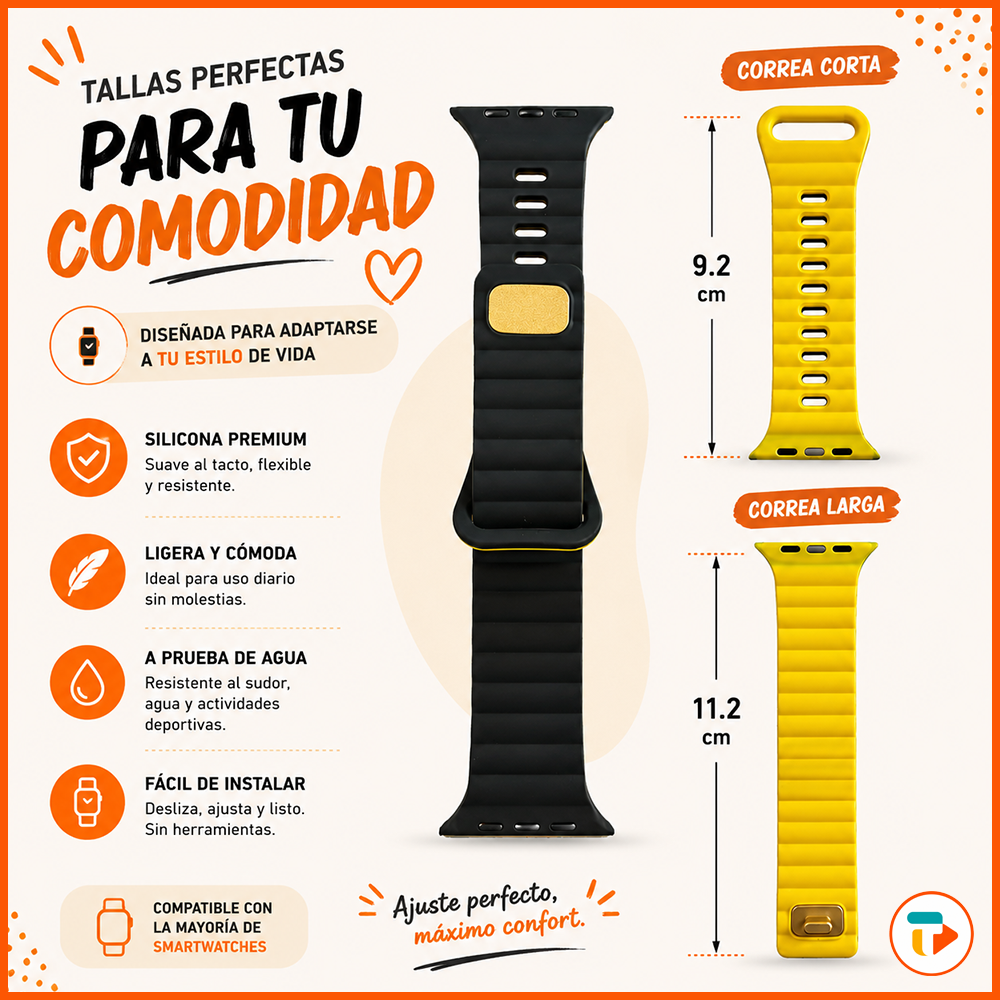 Correa/Pulsera Silicona Duo para Apple Watch