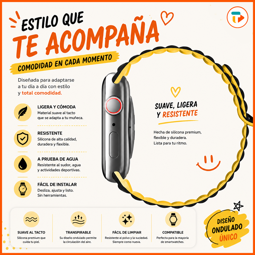 Correa/Pulsera Silicona Duo para Apple Watch