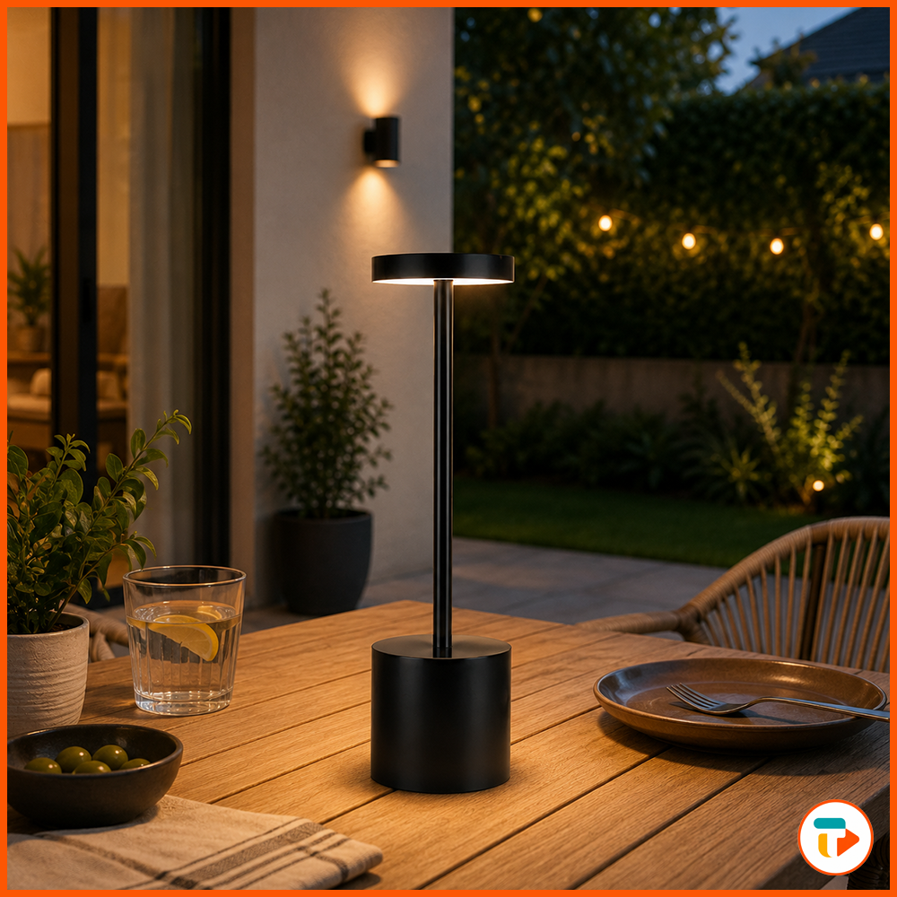 Lámpara de Mesa LED Recargable Táctil TUNTUN