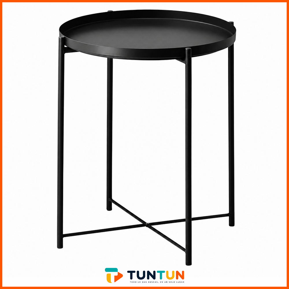 Mesa Lateral TUNTUN con Bandeja Removible 45 x 53 cm
