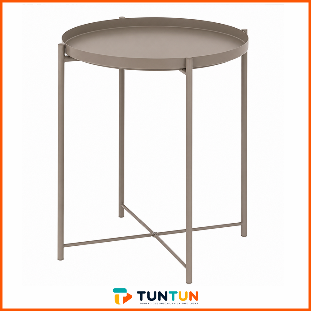 Mesa Lateral TUNTUN con Bandeja Removible 45 x 53 cm