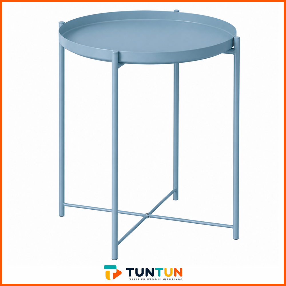Mesa Lateral TUNTUN con Bandeja Removible 45 x 53 cm