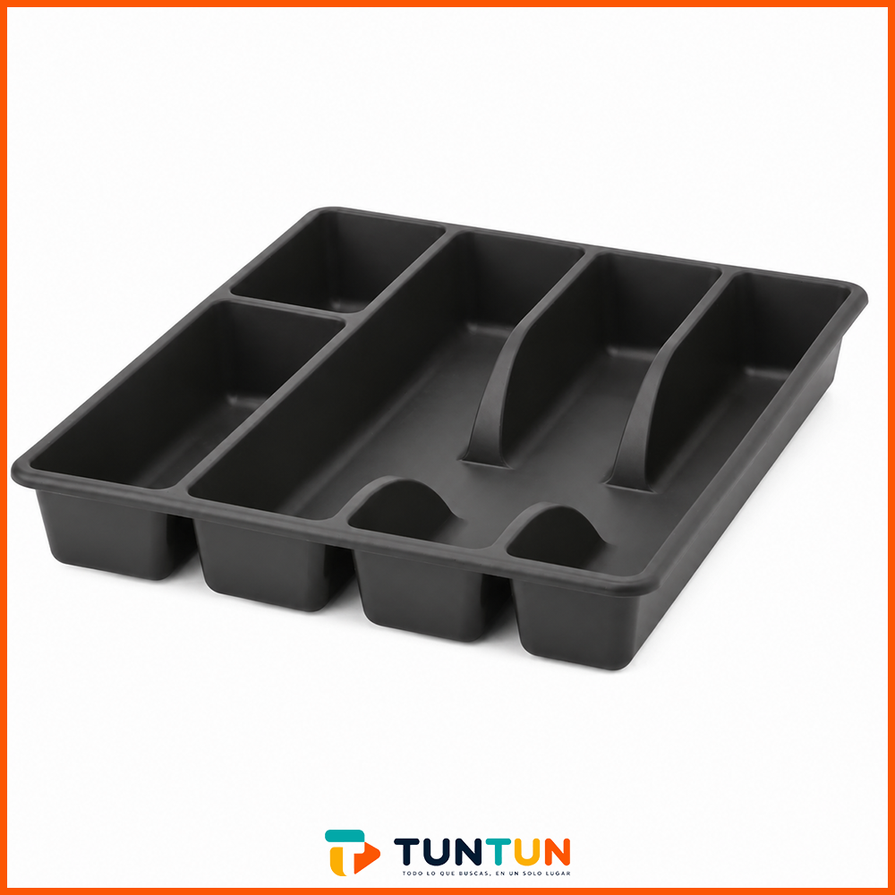 Organizador de Cubiertos TUNTUN 31x26 cm Gris Oscuro