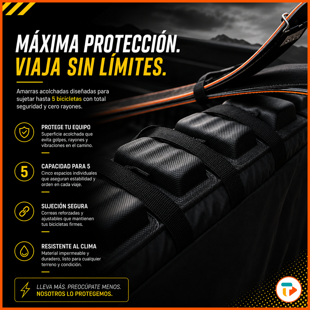 Pad de Transporte para 5 Bicicletas