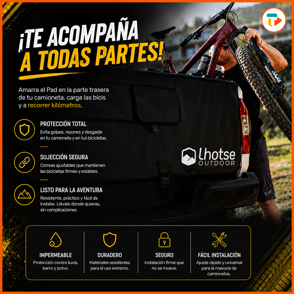 Pad de Transporte para 5 Bicicletas
