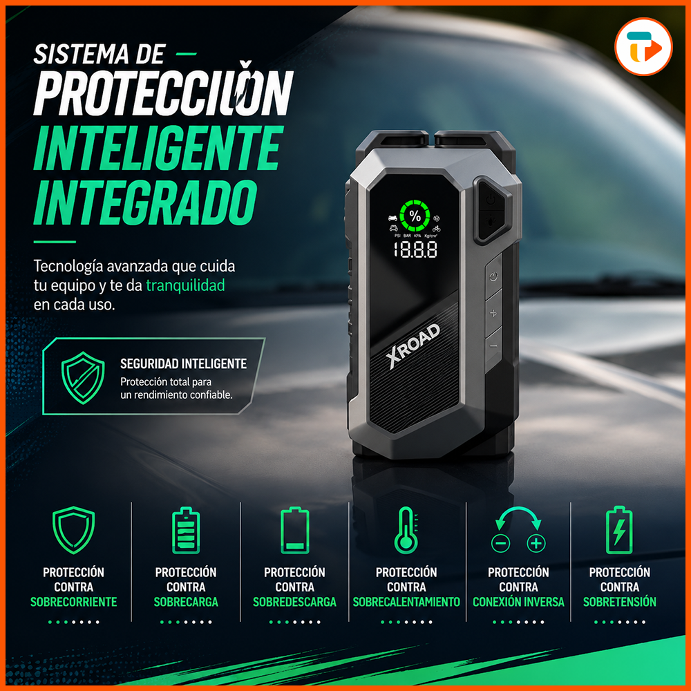Partidor de Autos Portátil (Jump Starter)
