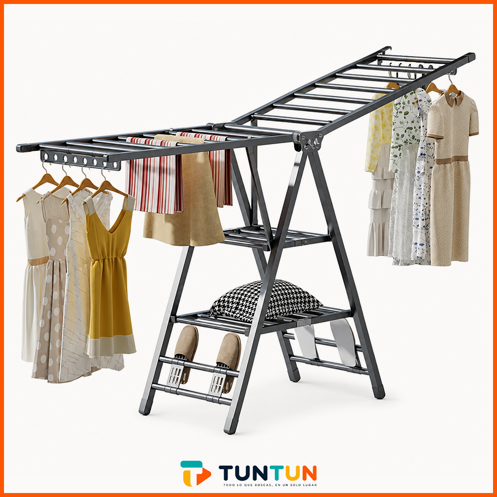 Tendedero Plegable de Acero Inoxidable 170 cm TUNTUN