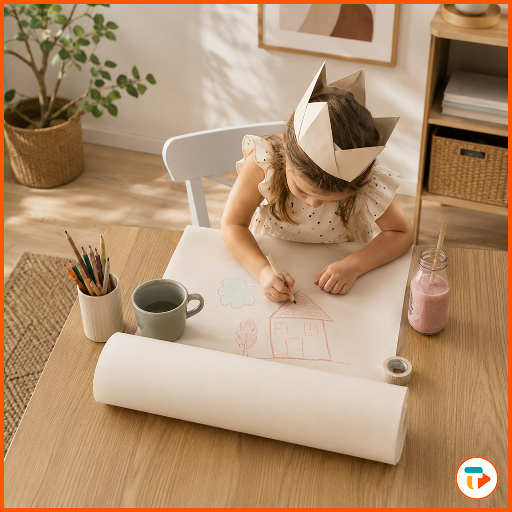 ROLLO DE PAPEL PARA DIBUJAR TUNTUN
