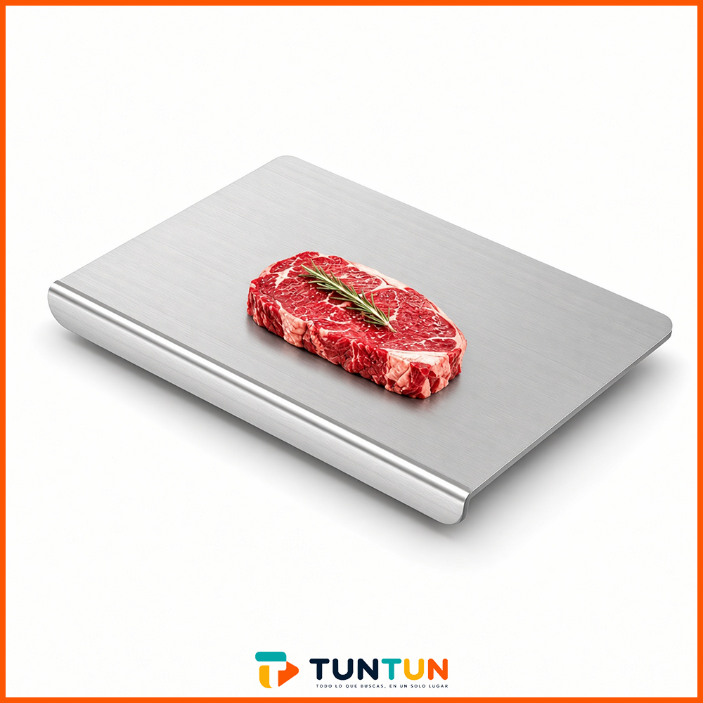 Tabla de Picar Plana de Acero Inoxidable TUNTUN