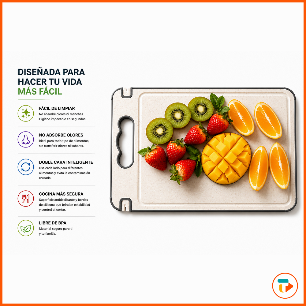 Tabla de Picar Doble Cara TUNTUN