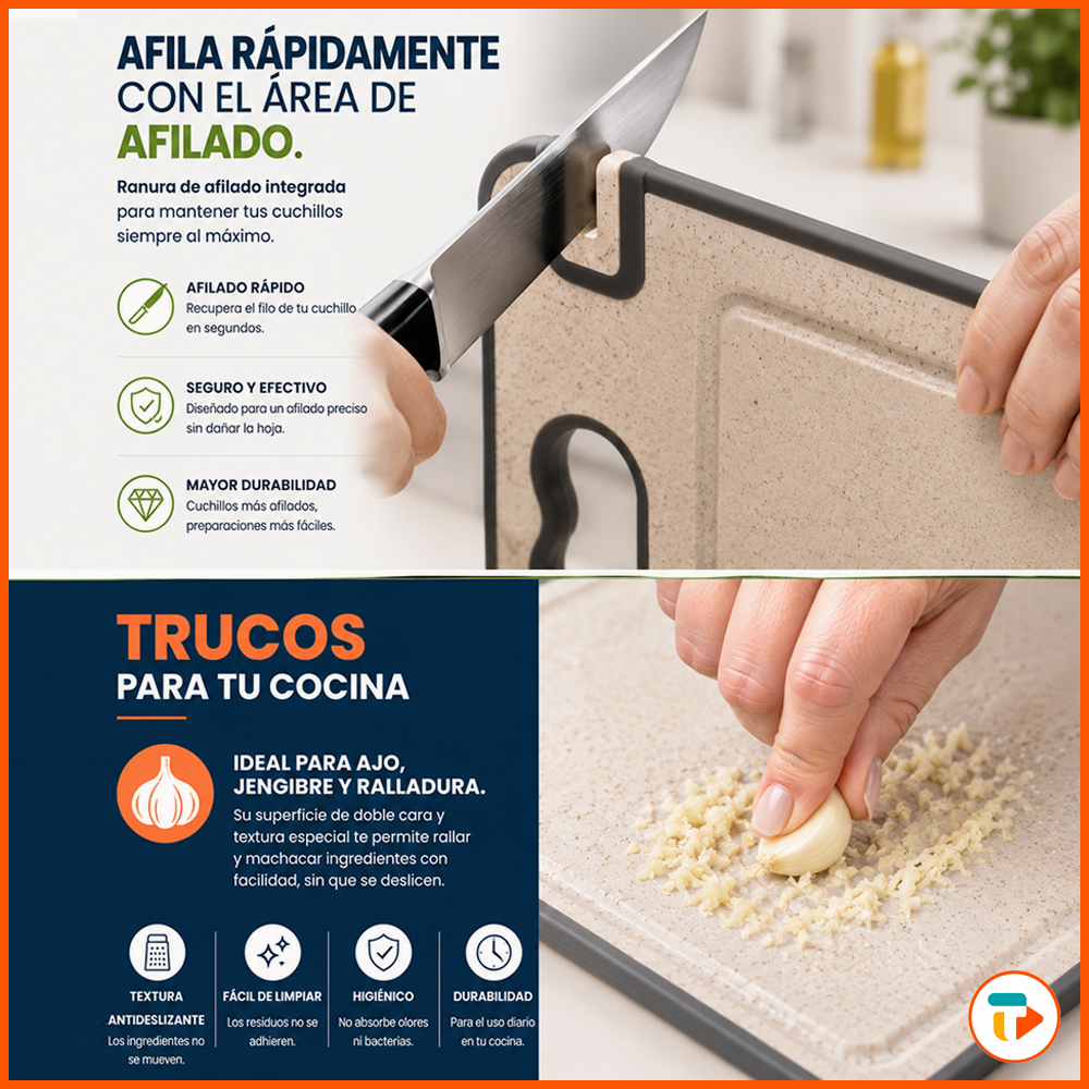Tabla de Picar Doble Cara TUNTUN